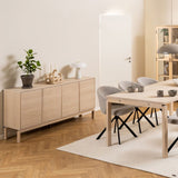 Linley 4 Door Sideboard in Light Brown