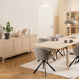 Linley 4 Door Sideboard in Light Brown