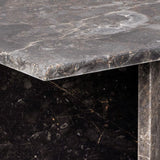 Vega Rectangular Coffee Table with Marble Top 140cm