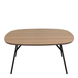 Caracas Square Coffee Table in Brown and Matt Black