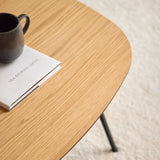 Caracas Square Coffee Table in Brown and Matt Black
