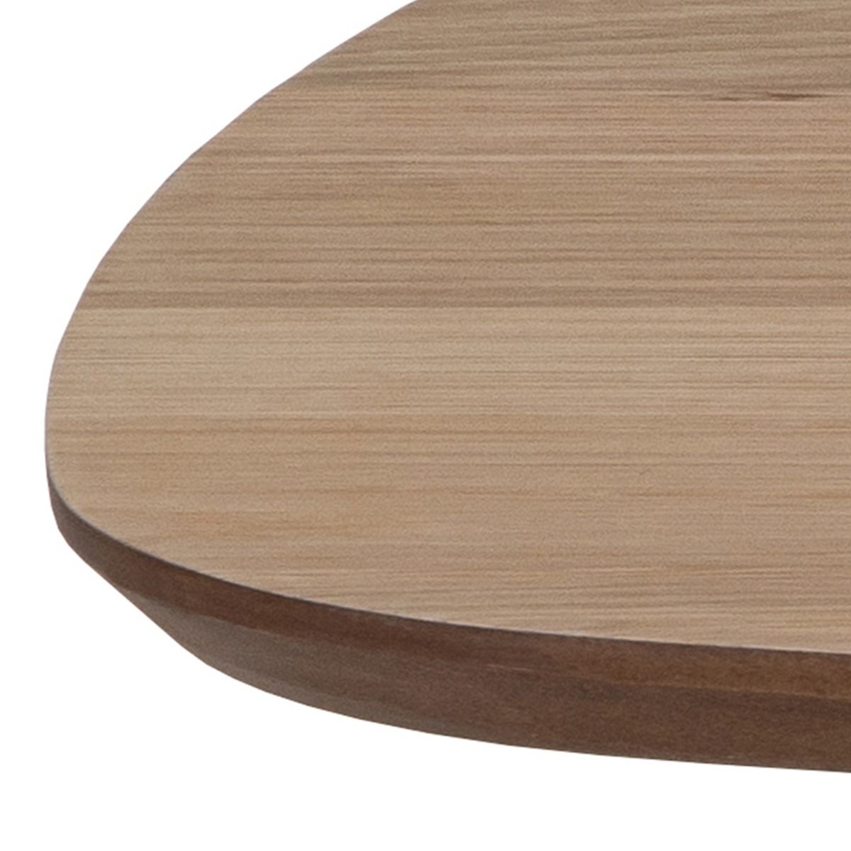 Caracas Rectangular Coffee Table in Brown and Matt Black