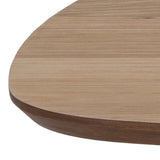 Caracas Rectangular Coffee Table in Brown and Matt Black