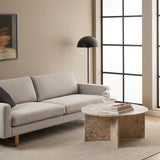 Vega Round Coffee Table with Marble Top 90cm
