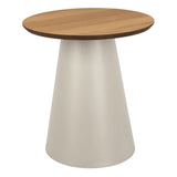Soli Round Coffee Table in Brown/Grey 45x48cm