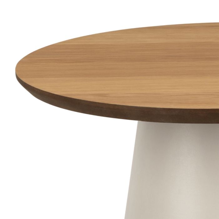 Soli Round Coffee Table in Brown/Grey 45x48cm