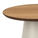 Soli Round Coffee Table in Brown/Grey 45x48cm