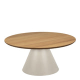 Soli Round Coffee Table in Brown/Grey 85x40cm