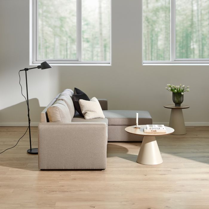 Soli Round Coffee Table in Brown/Grey 85x40cm