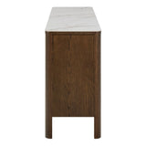 Southampton Sideboard With 2 Doors 2 Drawers and 2 Shelves in Cream Ceramic