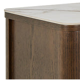 Southampton Sideboard With 2 Doors 2 Drawers and 2 Shelves in Cream Ceramic