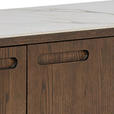 Southampton Sideboard With 2 Doors 2 Drawers and 2 Shelves in Cream Ceramic