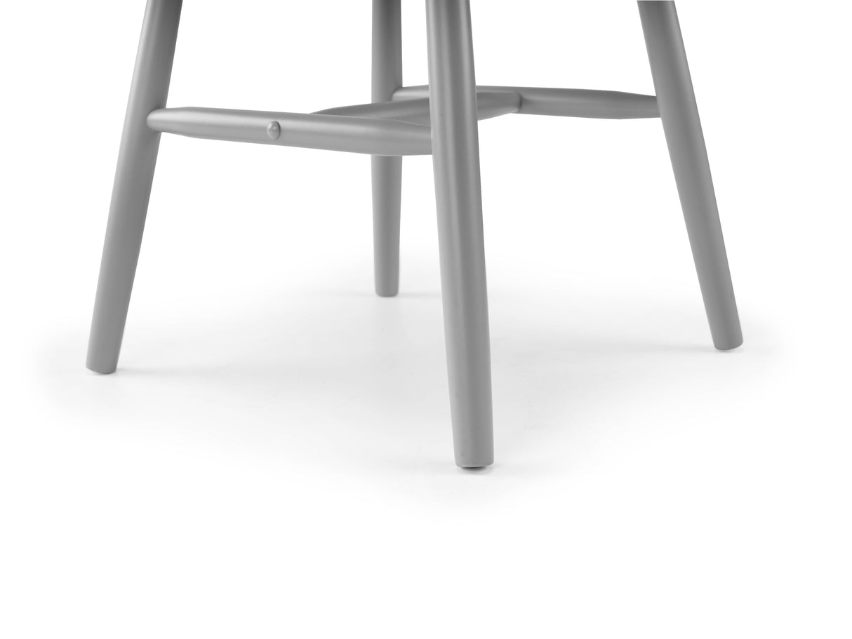 Alassio Spindle Back Dining Chair - Grey