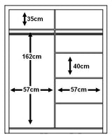 Arti 19 - 2 Sliding Door Wardrobe 120cm