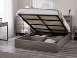 Bali Ottoman Storage Bed - Grey Oak