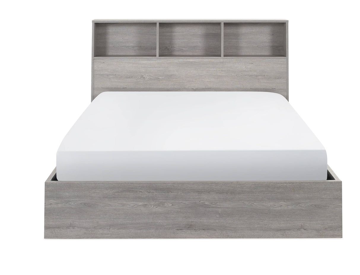 Bali Ottoman Storage Bed - Grey Oak