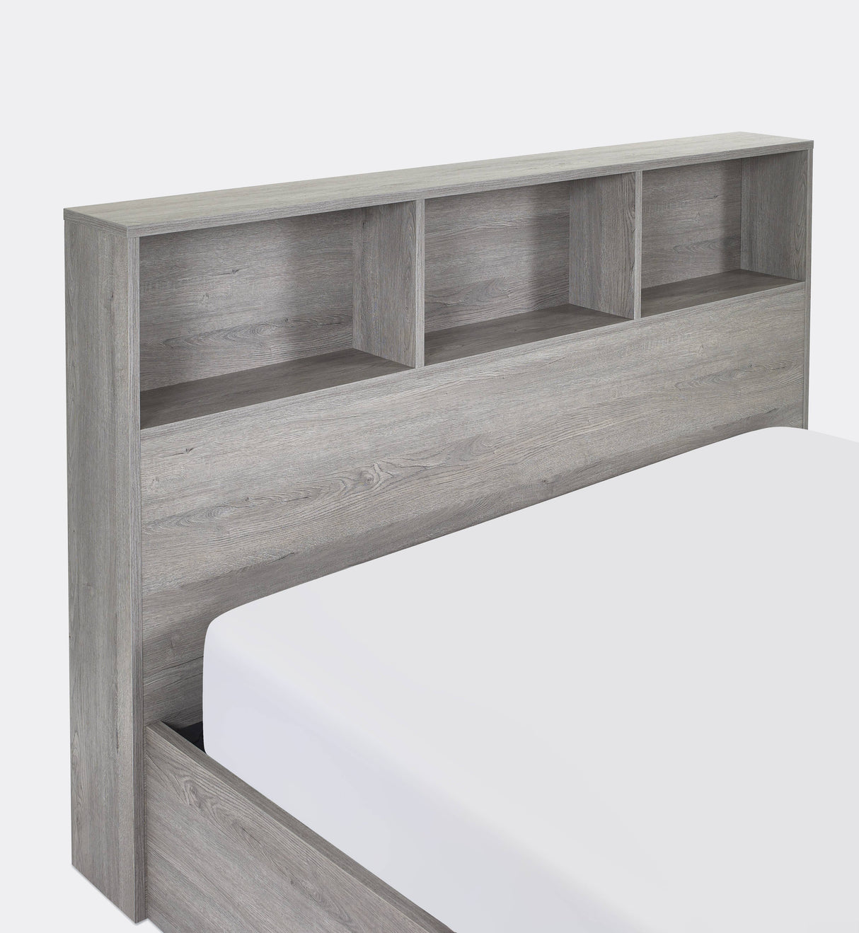 Bali Ottoman Storage Bed - Grey Oak