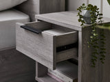 Bali 1 Drawer Bedside - Grey Oak