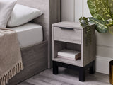 Bali 1 Drawer Bedside - Grey Oak