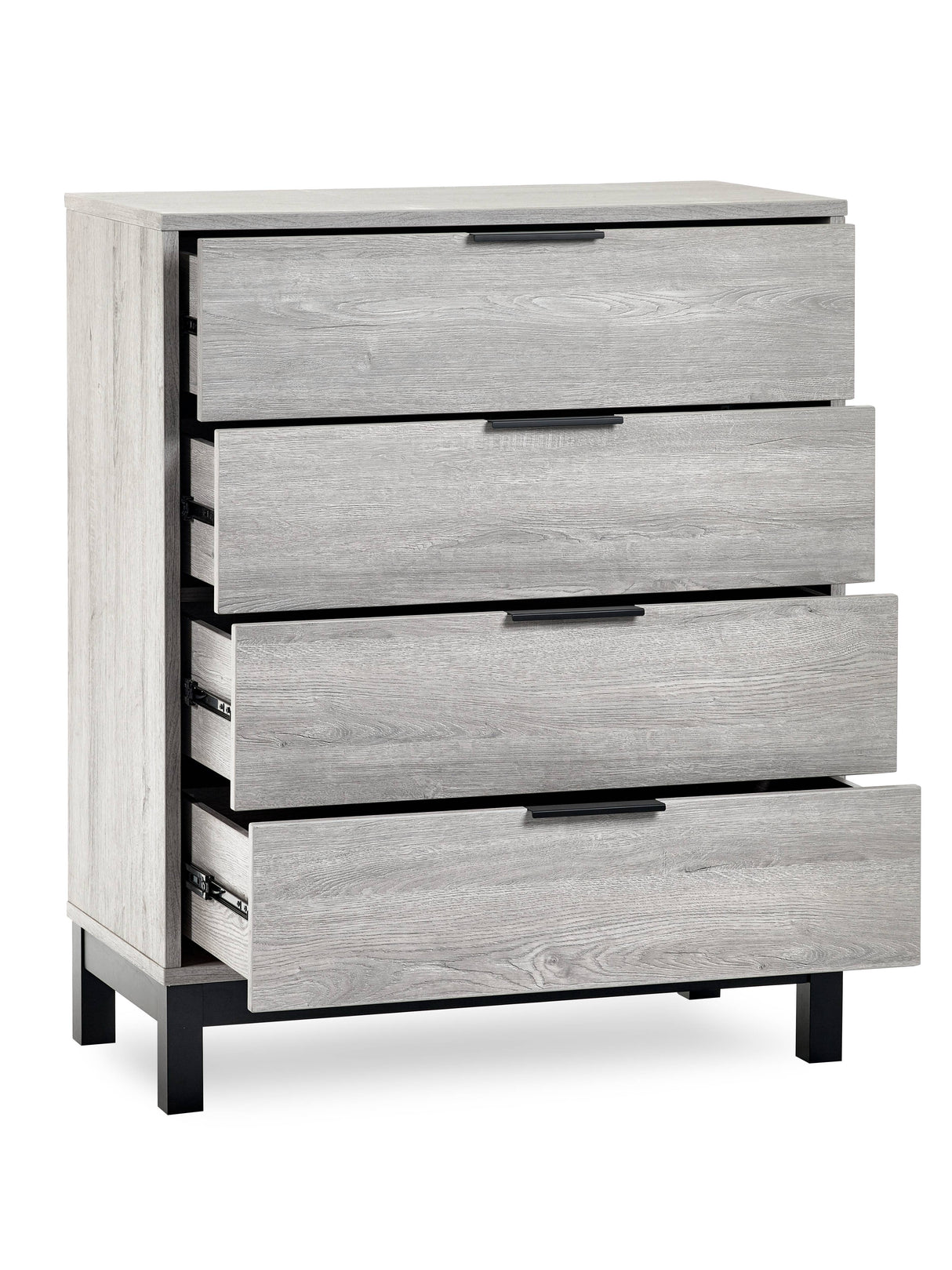 Bali 4 Drawer Chest - Grey Oak