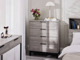 Bali 4 Drawer Chest - Grey Oak