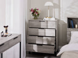 Bali 4 Drawer Chest - Grey Oak