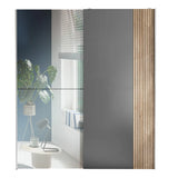 Berno Sliding 2 Door Wardrobe With Mirror