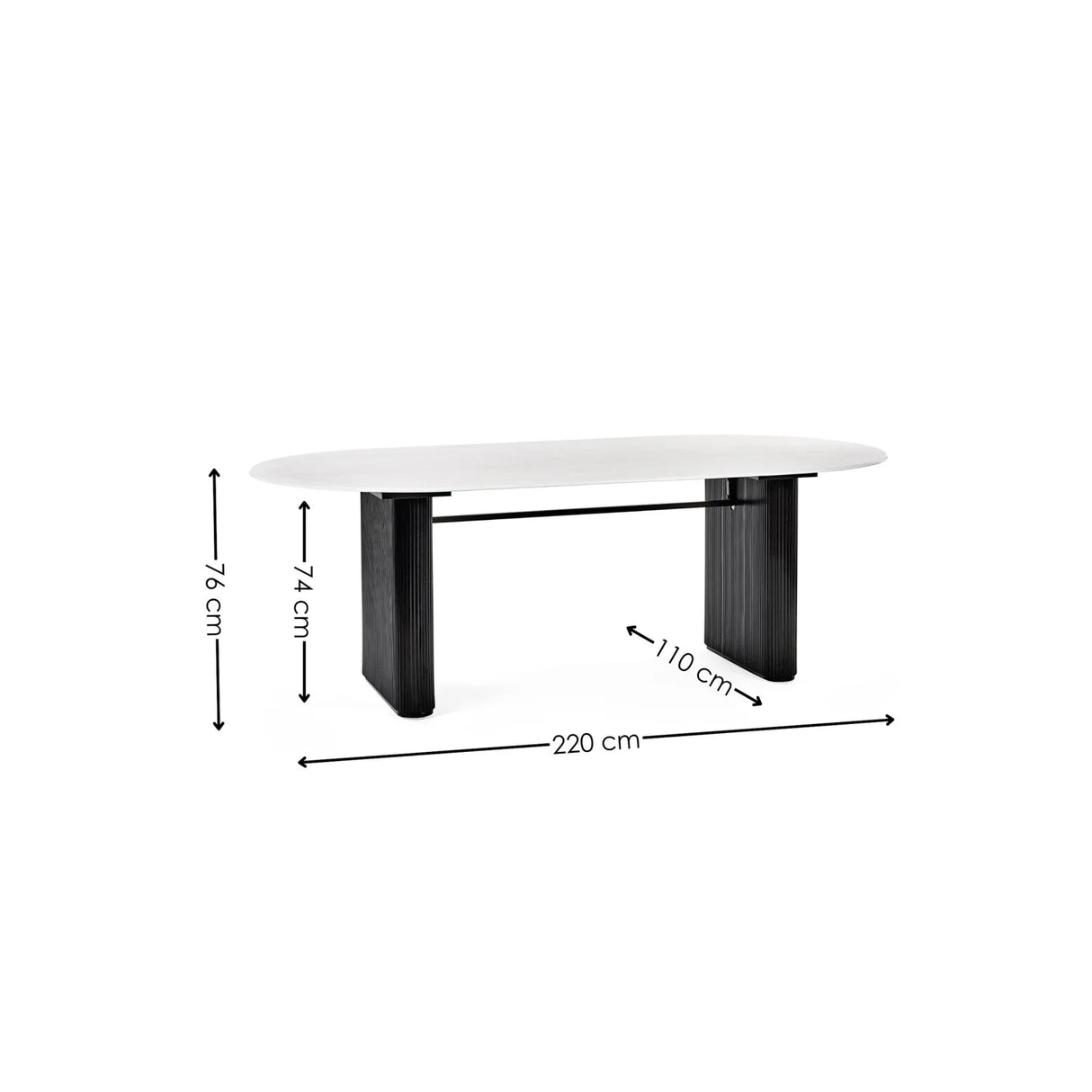 Bolivia Oval Dining Table