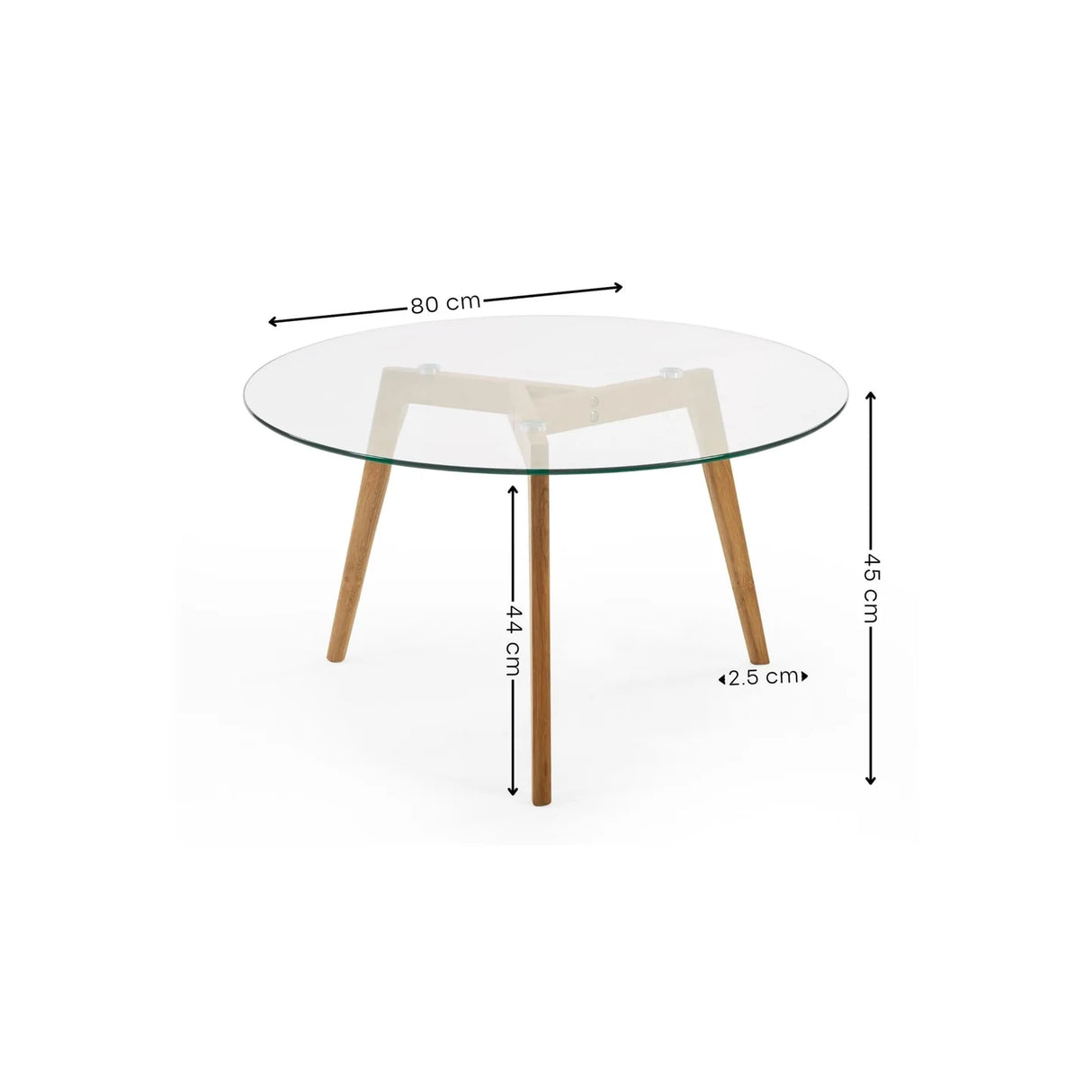 Bryant Round Glass Coffee Table