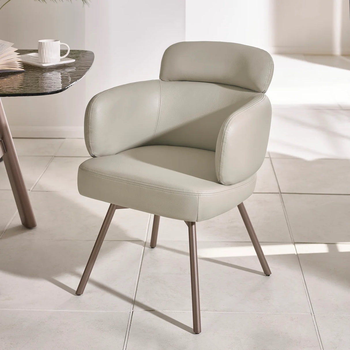 Set of 2 Callisto Swivel Dining Chairs