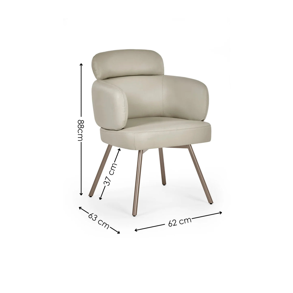 Set of 2 Callisto Swivel Dining Chairs