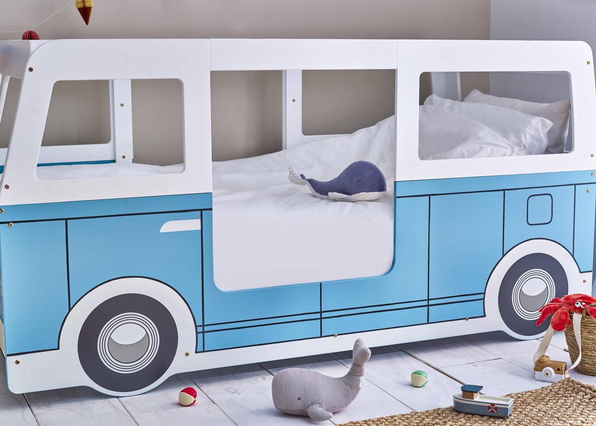 Campervan Bed - Light Blue