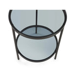 Chicago Circular Lamp Table With Shelf