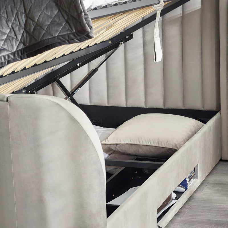 Clara Side Lift-Up Ottoman Storage Tv Bed