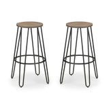 Dalston Round Bar Stools (Set of 2)