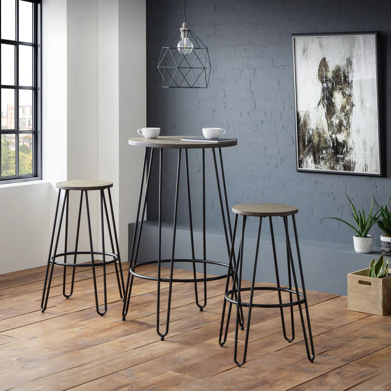 Dalston Round Bar Stools (Set of 2)