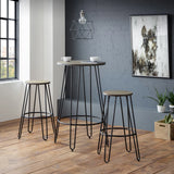 Dalston Round Bar Stools (Set of 2)