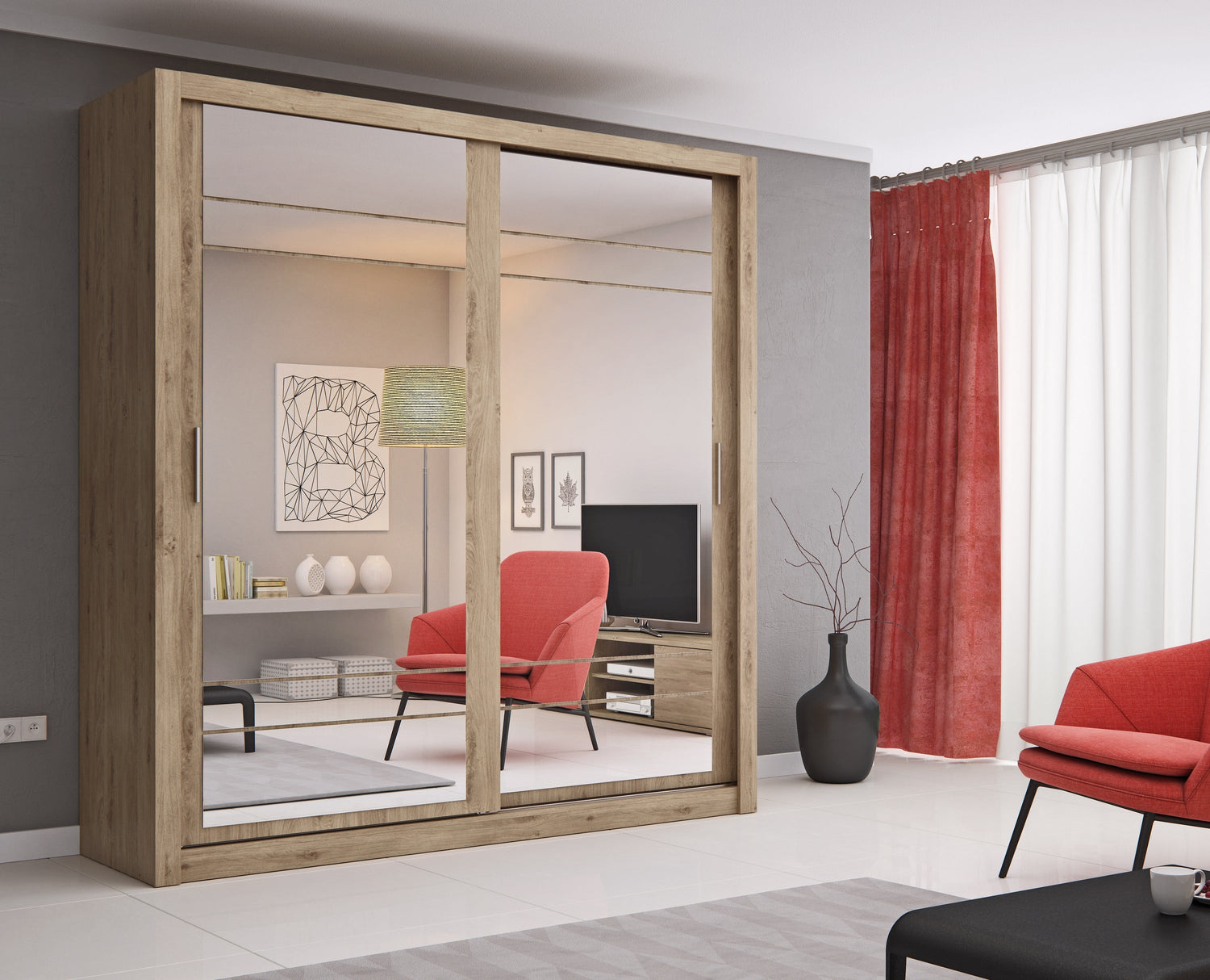 Arti AR-08 Sliding Door Wardrobe 203cm