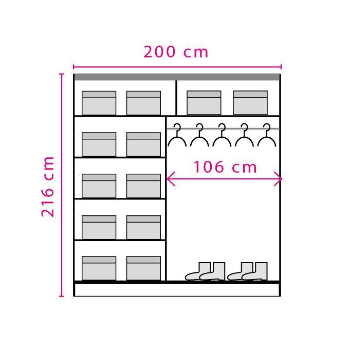 Dome DO8 Sliding Door Wardrobe