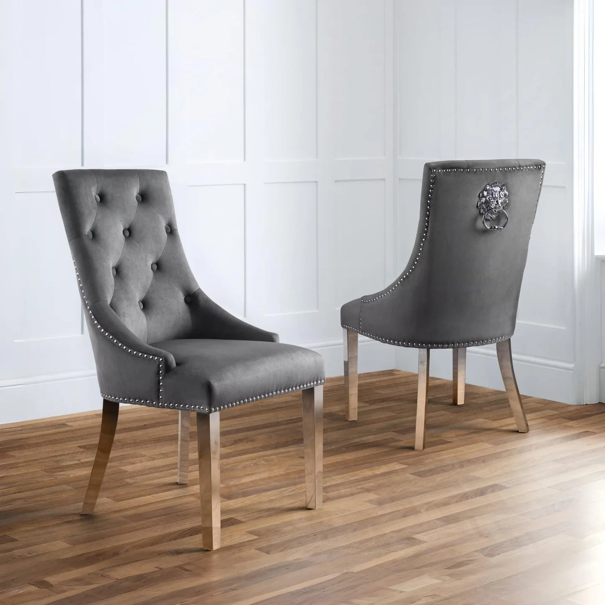 Gladstone Lion Head Dining Chair (Set of 2)