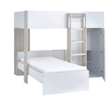 Horizon Bunk Bed - Pale Wood And White