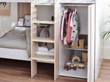 Horizon Bunk Bed - Pale Wood And White