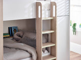 Horizon Bunk Bed - Pale Wood And White