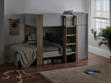 Horizon Bunk Bed - Pale Wood And White