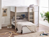 Horizon Bunk Bed - Pale Wood And White