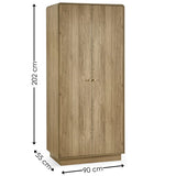 Ingrid 2 Door Wardrobe