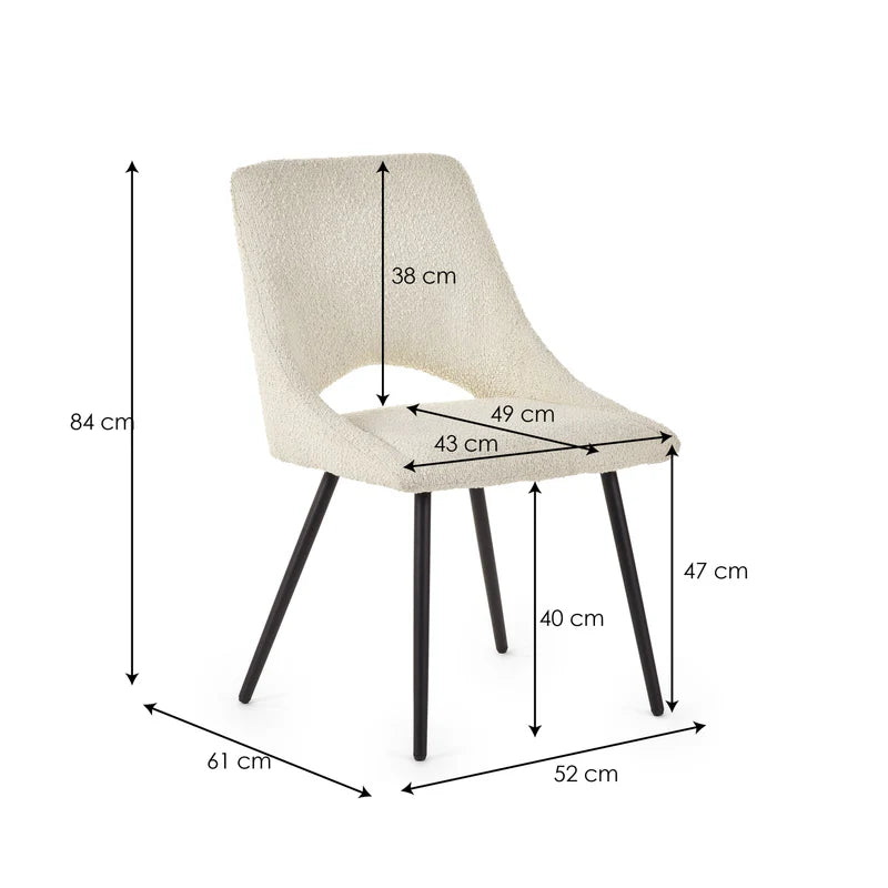 Iris Boucle Dining Chairs (Set of 2)