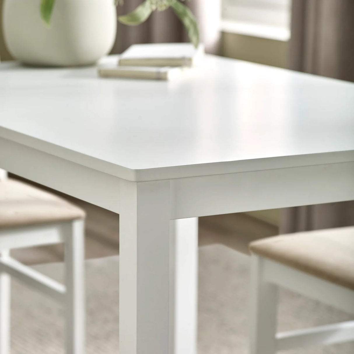 Keats Rectangular Table with 4 Chairs Dining Set
