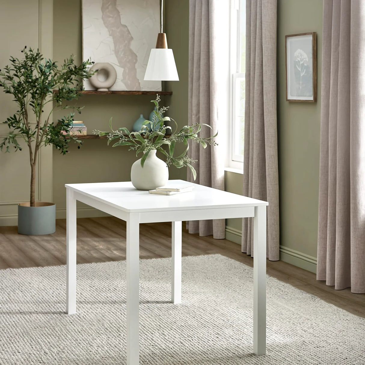 Keats Rectangular Table with 4 Chairs Dining Set
