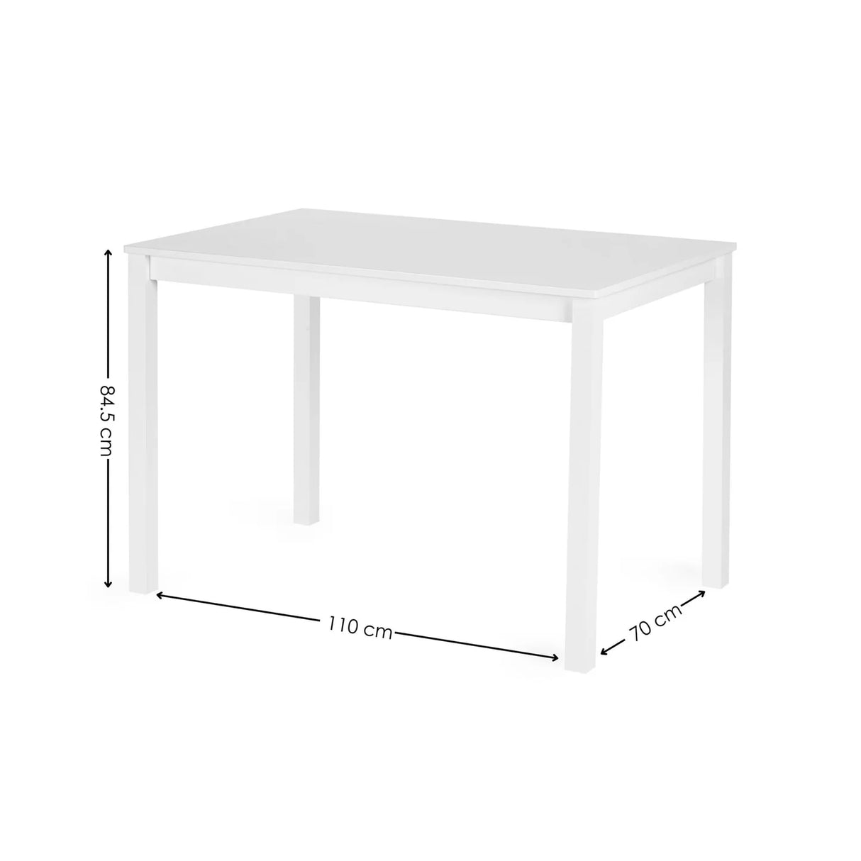 Keats Rectangular Table with 4 Chairs Dining Set